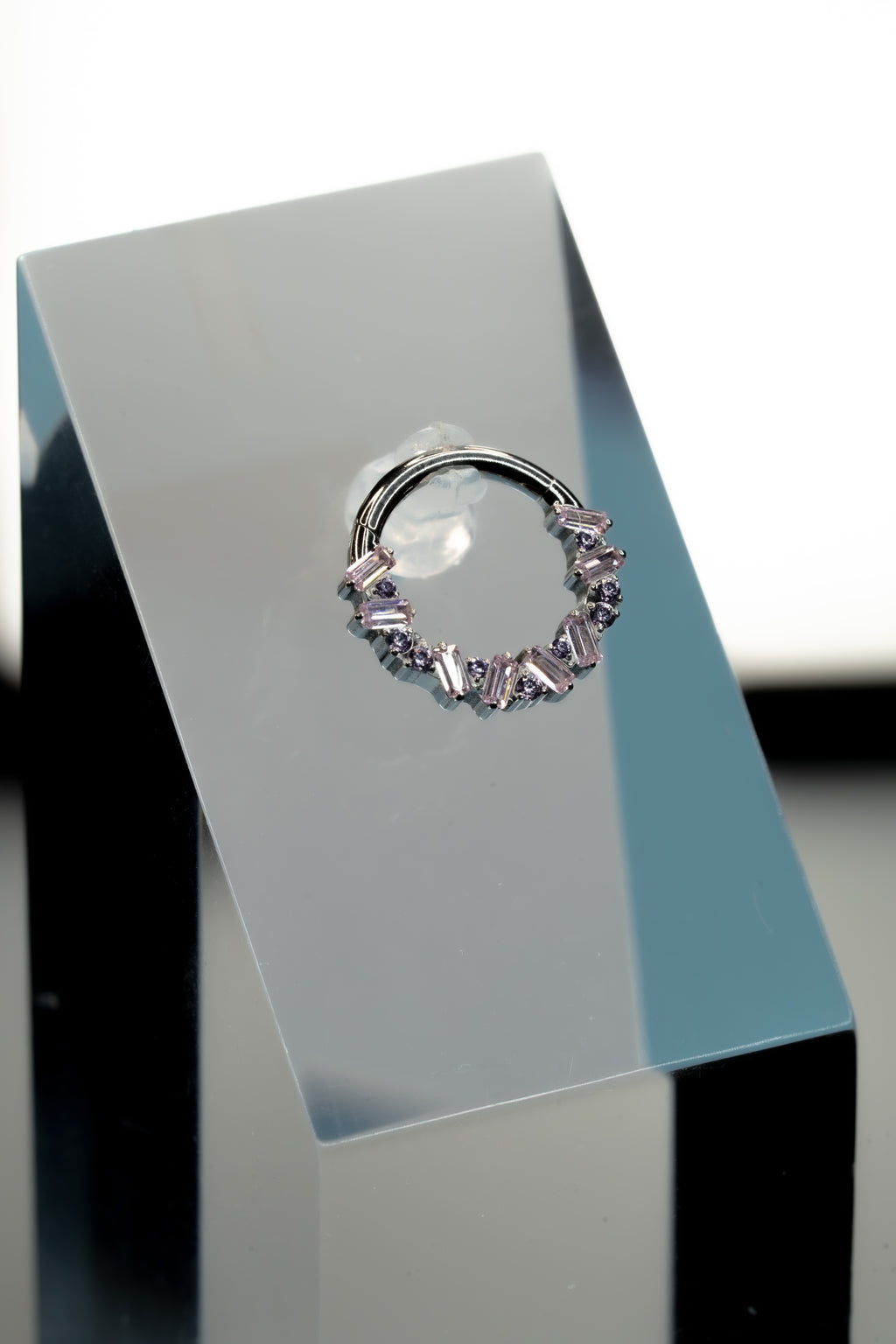 Craved zircônia lilás e rosa - Titânio