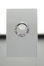 Craved zircônia lilás e rosa - Titânio